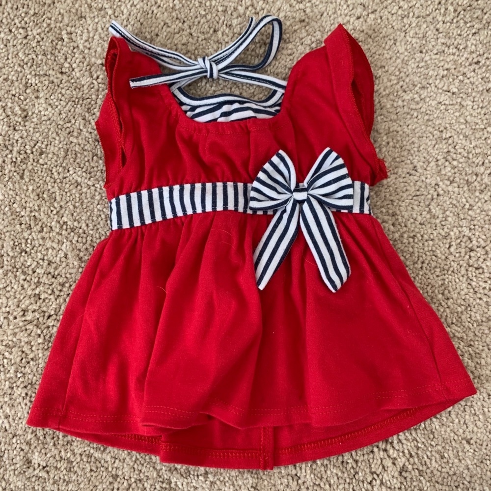 🌸 Build A Bear 4th of July Red Dress